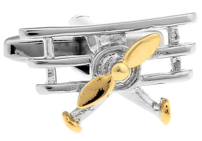 Triplane Cufflinks WWI Fighter Ace Airplane Cufflinks Plane Flyer Cuff Links Gift for Pilot Gift Airplane Lover Gift for Dad