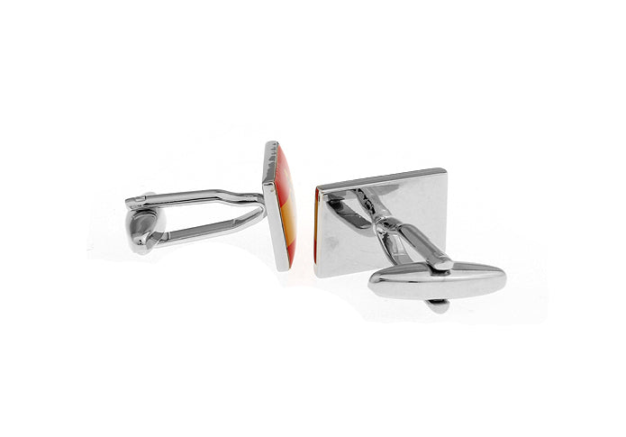 Spain Flag Cufflinks National Pride Design Bullet Backing The National Flag Of Spain Cuff Links Spain Flag