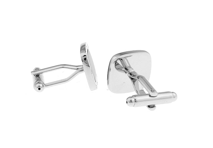 Abalone Shell Cufflinks Silver Square Shell Design Personalized Cufflinks Wedding Cufflinks Groomsman Gift