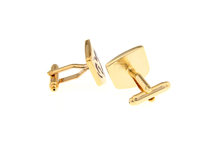 Ram Truck Cufflinks Gold Red Enamel Off Road Truck Logo Cuff Links