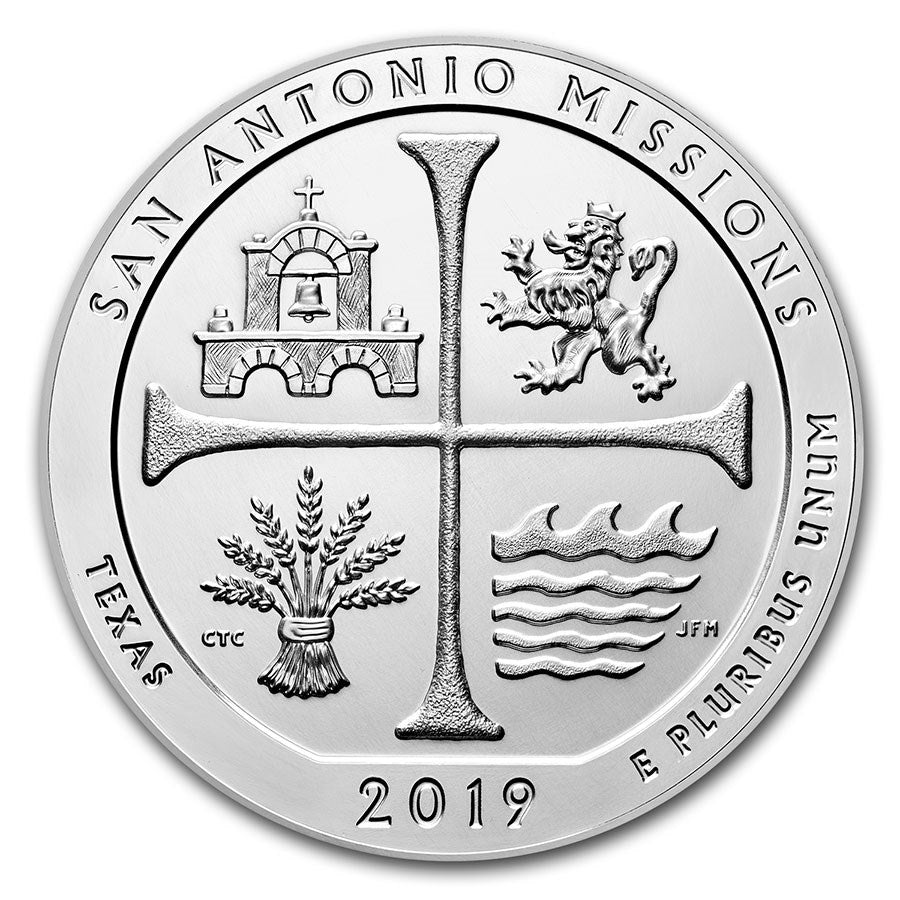 San Antonio Missions National Historical Park Coin Lapel Pin Uncirculated U.S. Quarter 2019 Tie Pin