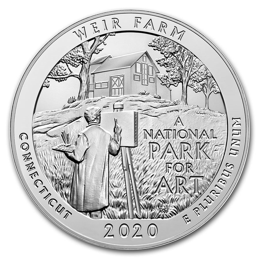 Weir Farm National Historic Site Coin Lapel Pin Uncirculated U.S. Quarter 2020 Tie Pin