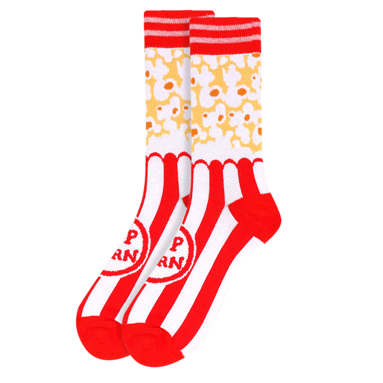 Popcorn Madness Socks Movie Time Novelty Socks Crazy Socks Cool Socks Funny Groomsmen Socks Party Time Pop Corn Crew Socks