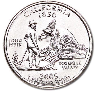 California State Quarter Coin Lapel Pin Uncirculated U.S. Quarter 2005 Tie Pin