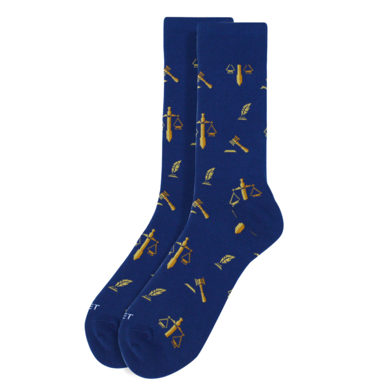 Lawyer Novelty Socks - Justice Themed Funny Socks for Men | Perfect Lawyer Gift