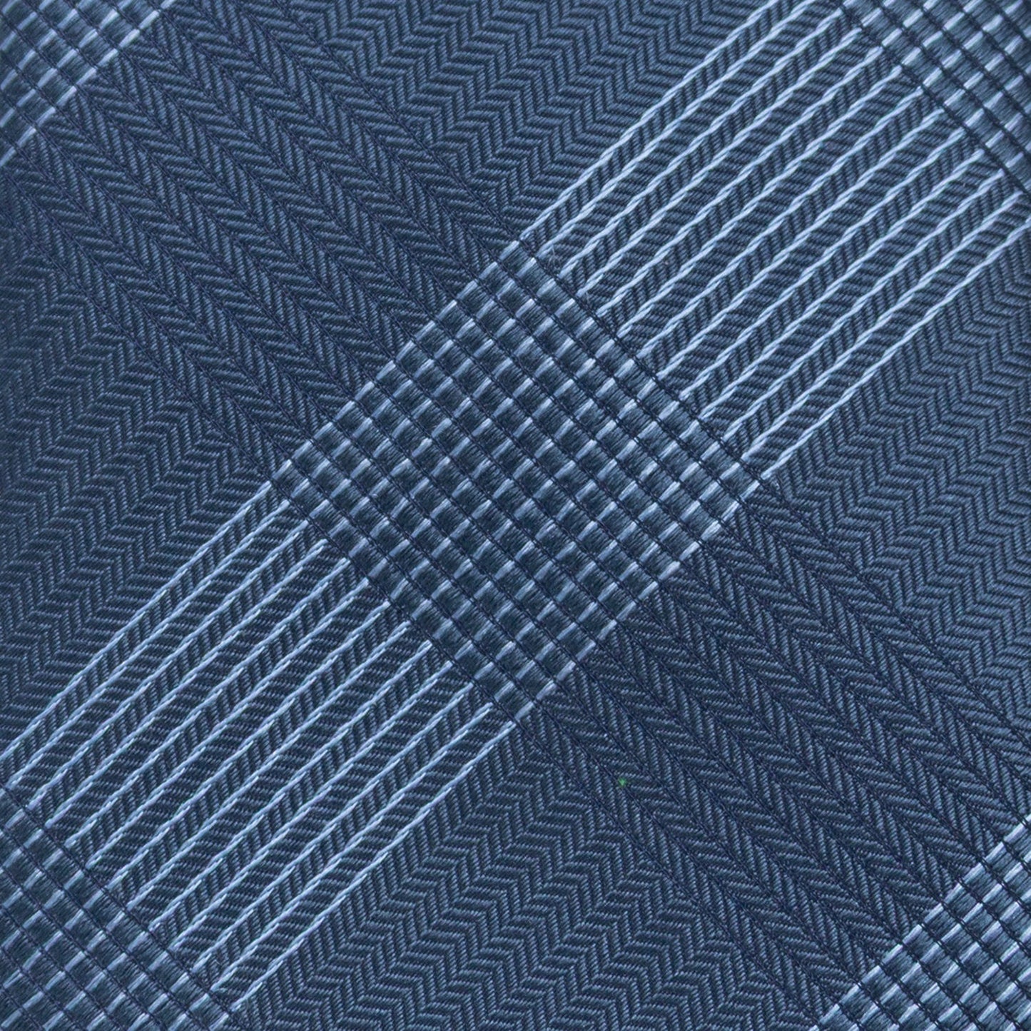 Best Dad Plaid Dark Blue Men's Tie