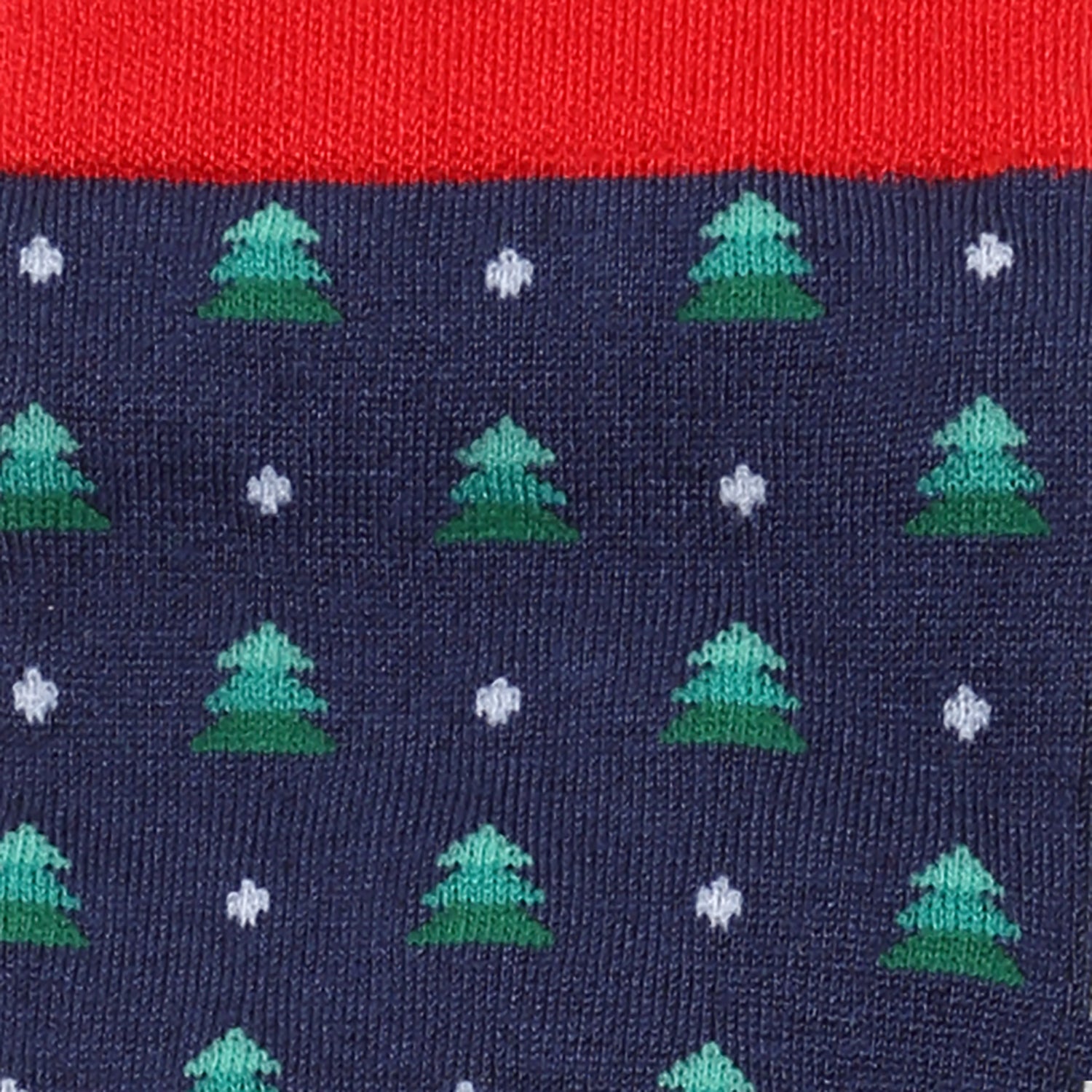 Red and green Christmas socks with tree and snowflake pattern – JayPins.com