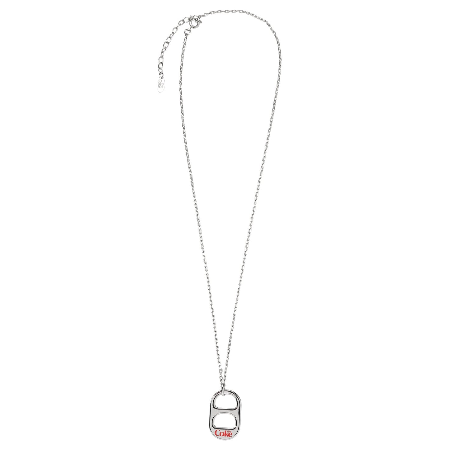 Diet Coke Tab Silver Necklace