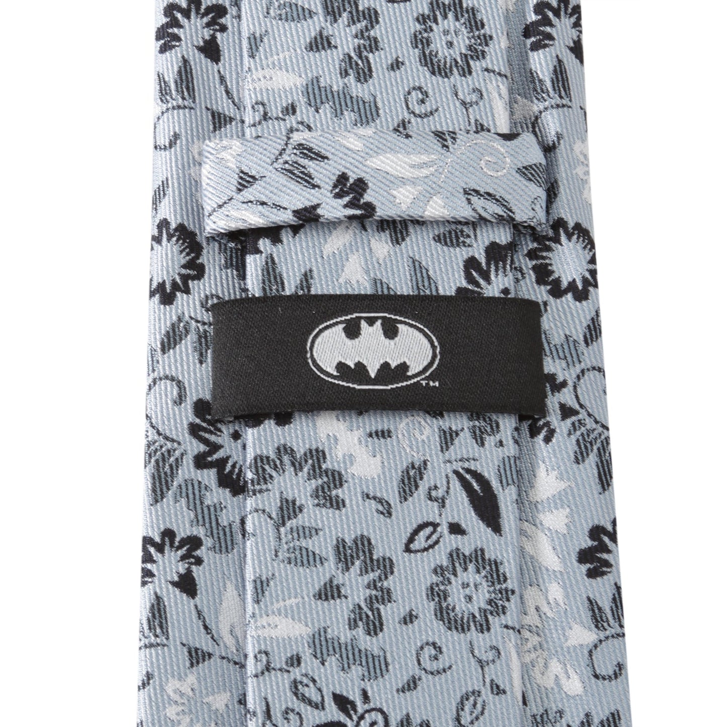 DC Batman Patterned Floral Blue Men's Tie