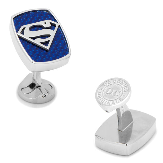 DC Comics Superman carbon fiber cufflinks for men