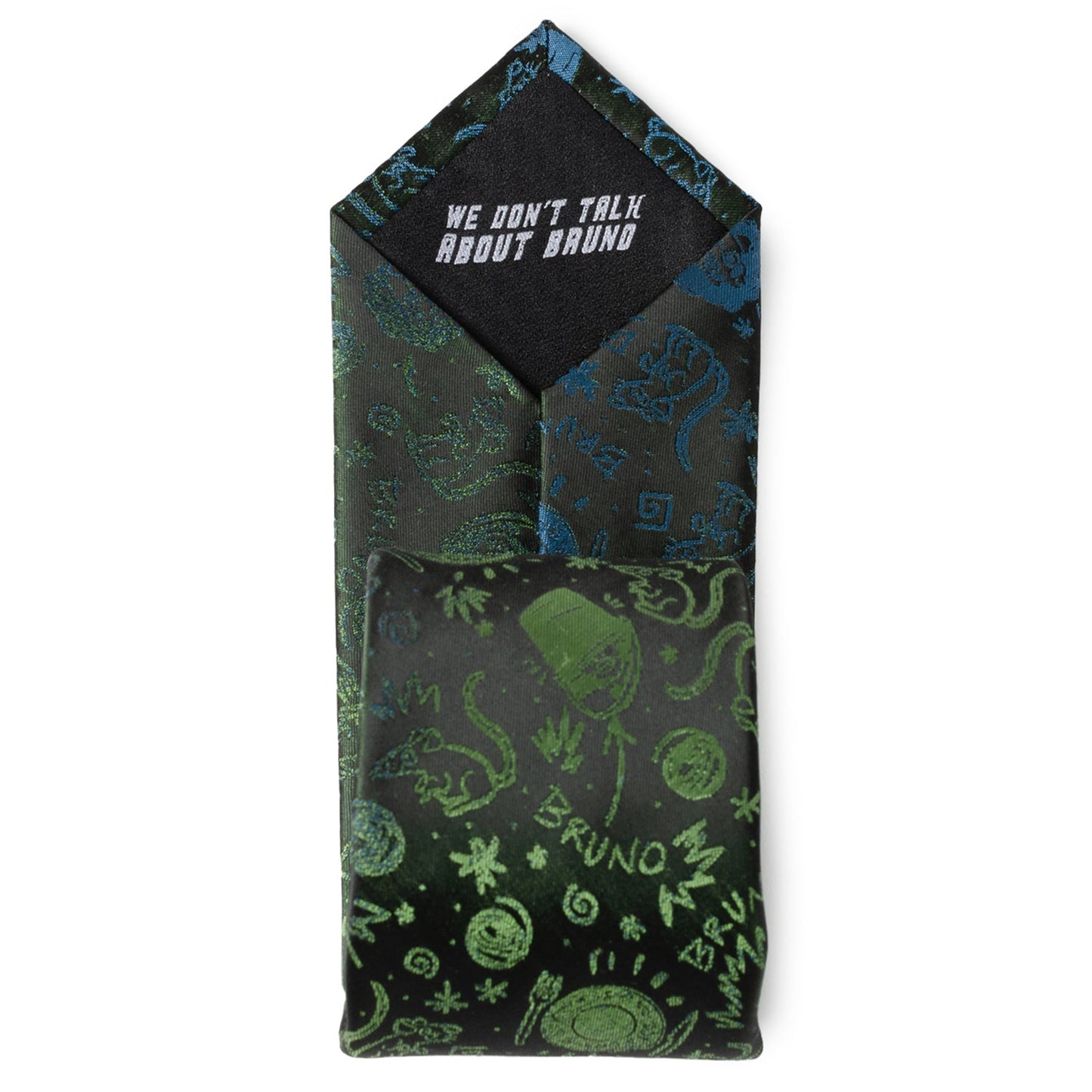 Patterned product packaging with text on a white background