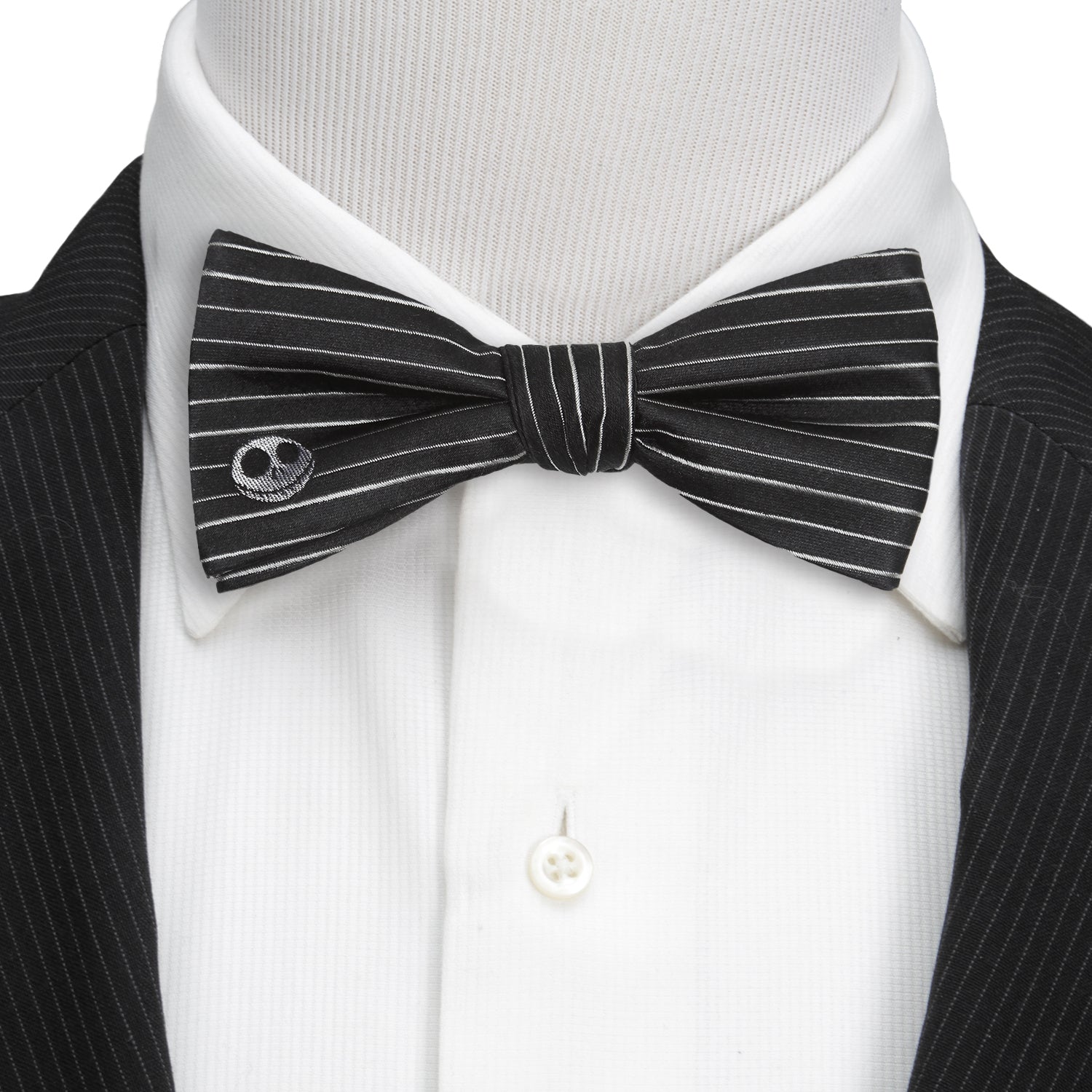 Nightmare Before Christmas bow tie close-up