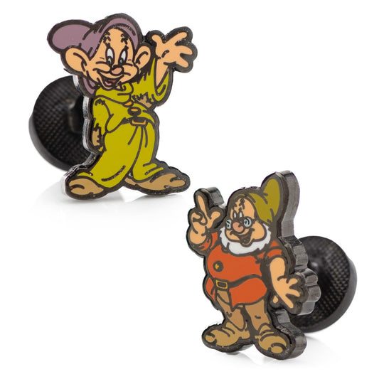 Disney Snow White Dopey and Doc cufflinks – officially licensed enamel jewelry