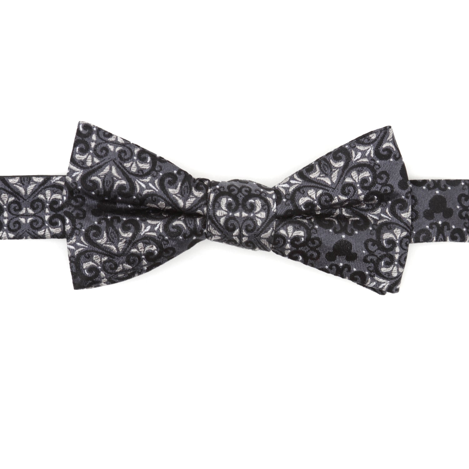 Black patterned bow tie on a white background Hidden Mickey house
