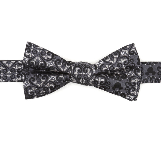 Black patterned bow tie on a white background Mickey Mouse