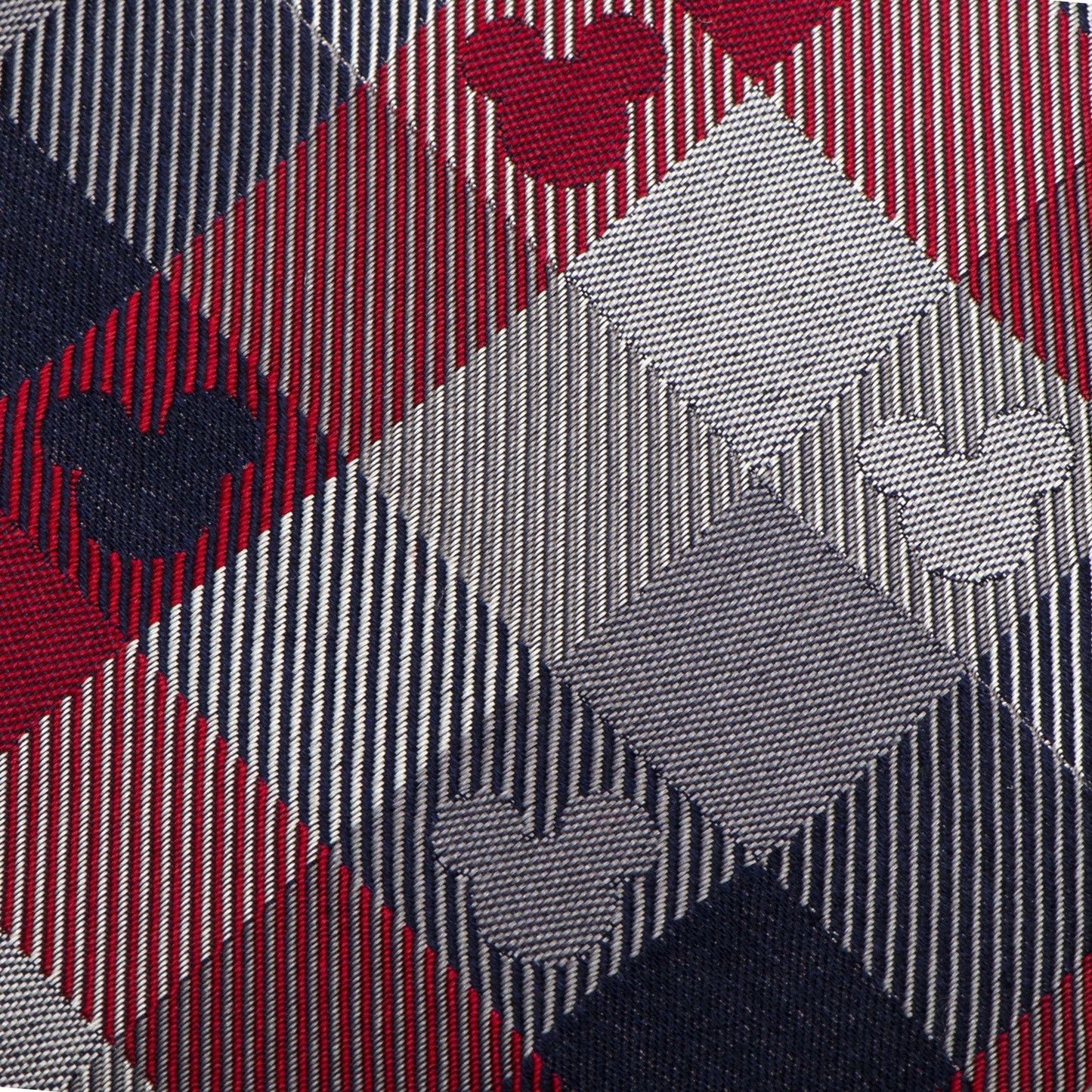 Disney Mickey Mouse Red and Blue Plaid Silk Men’s Tie featuring classic check pattern with subtle Mickey icons, officially licensed by Disney.