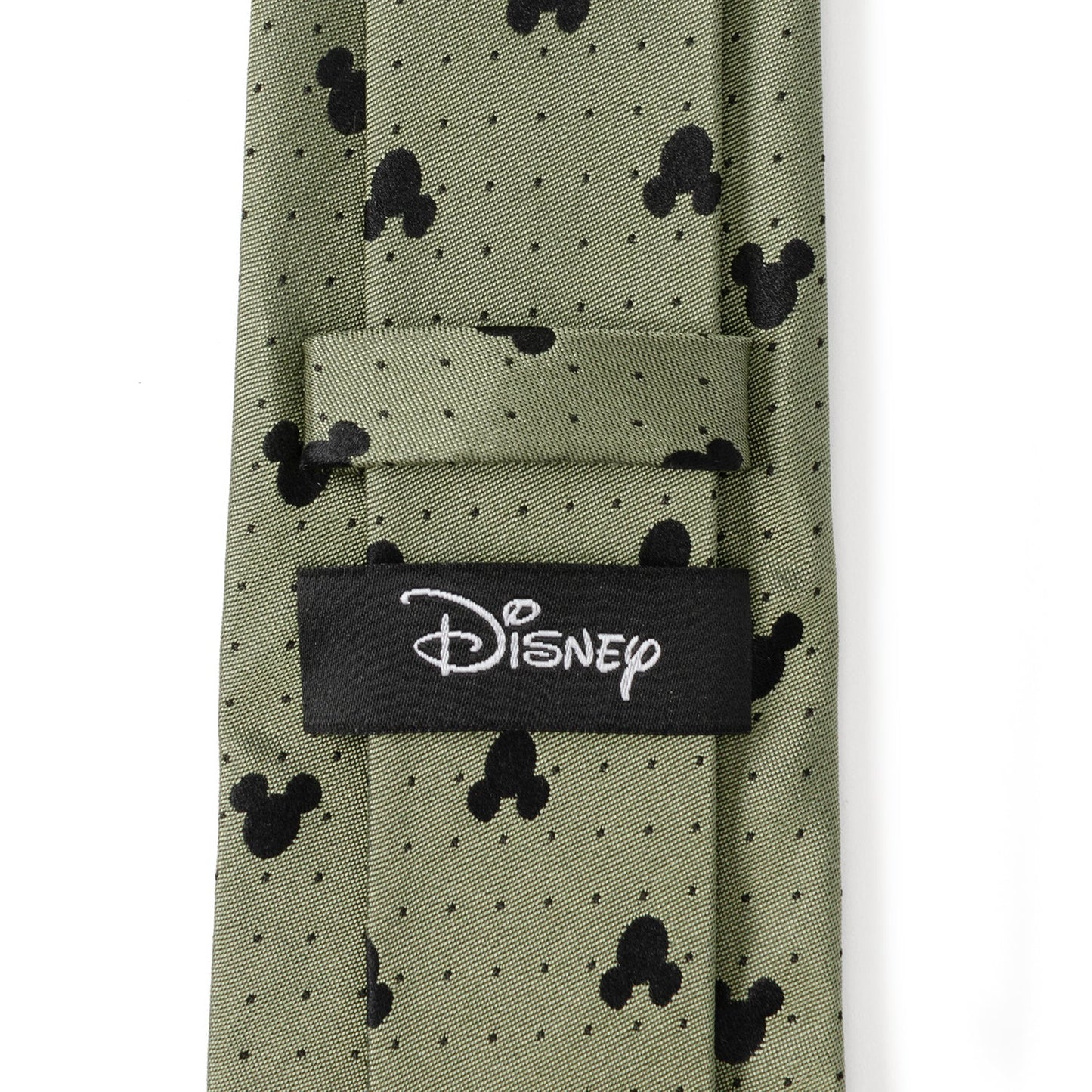 Disney Mickey Mouse Silhouette Dot Green Men's Tie