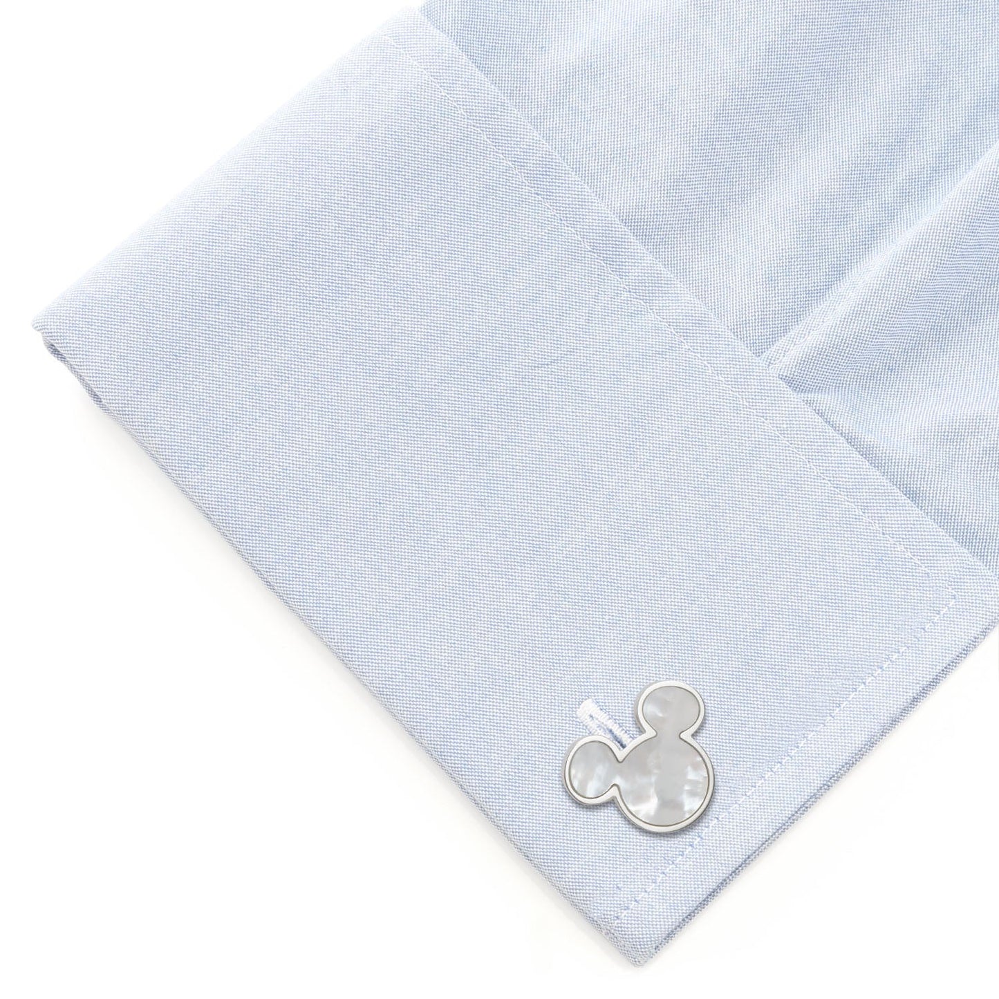 Disney Mickey Mouse Mother of Pearl Cufflinks and Tie Clip Gift Set