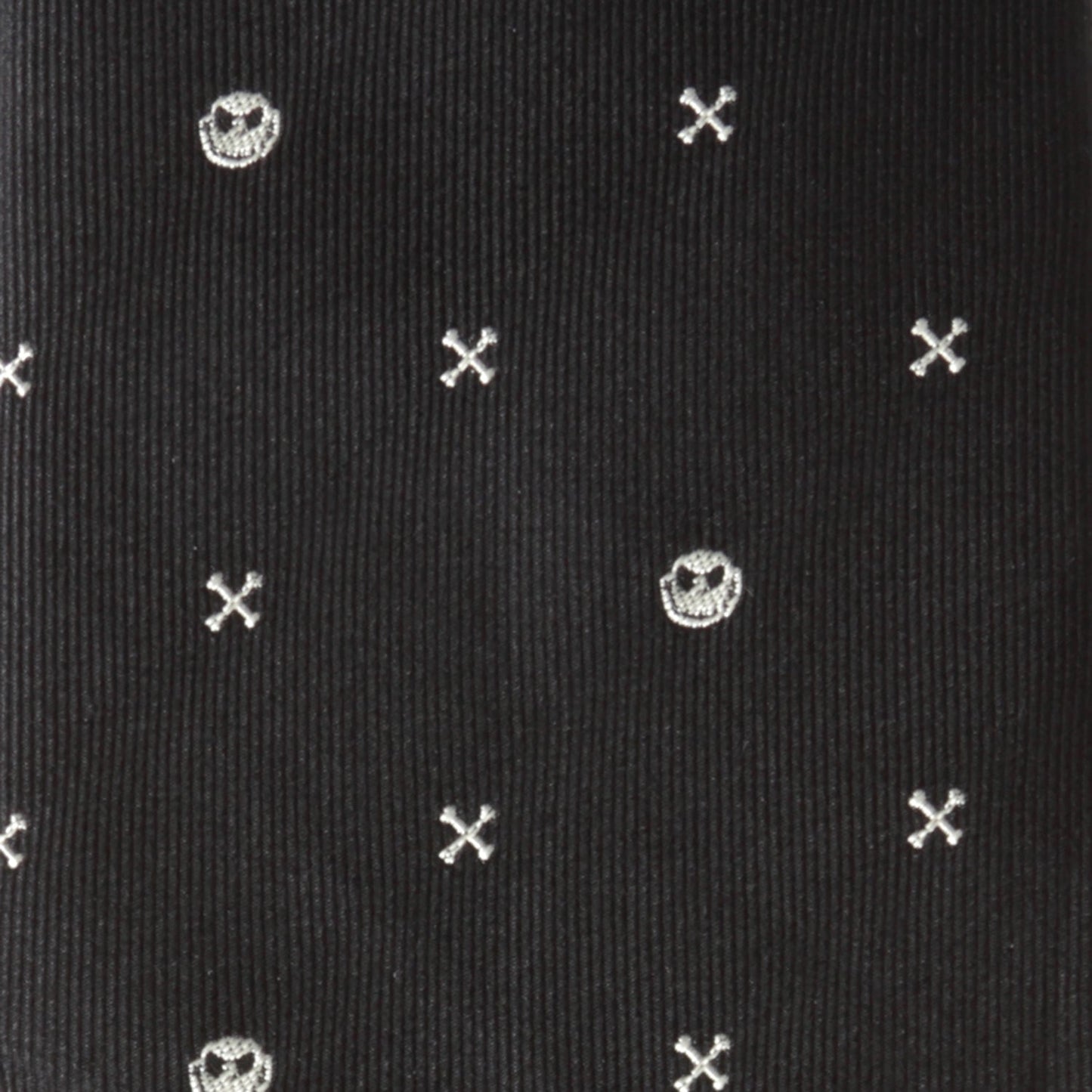 Jack Skellington crossbones woven detail close-up