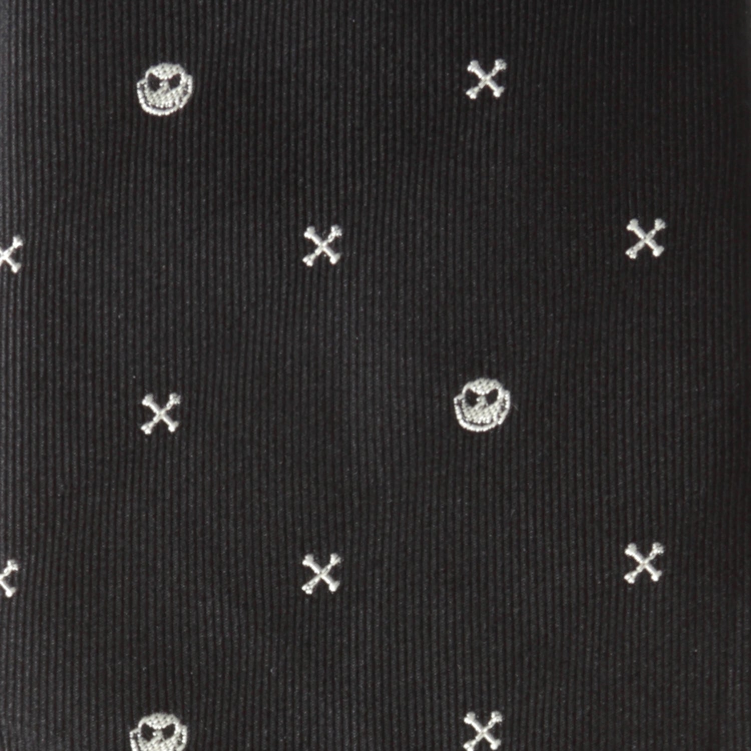 Jack Skellington crossbones woven detail close-up