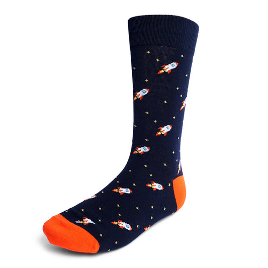 Spaceship Socks Rockets Socks Fun Socks