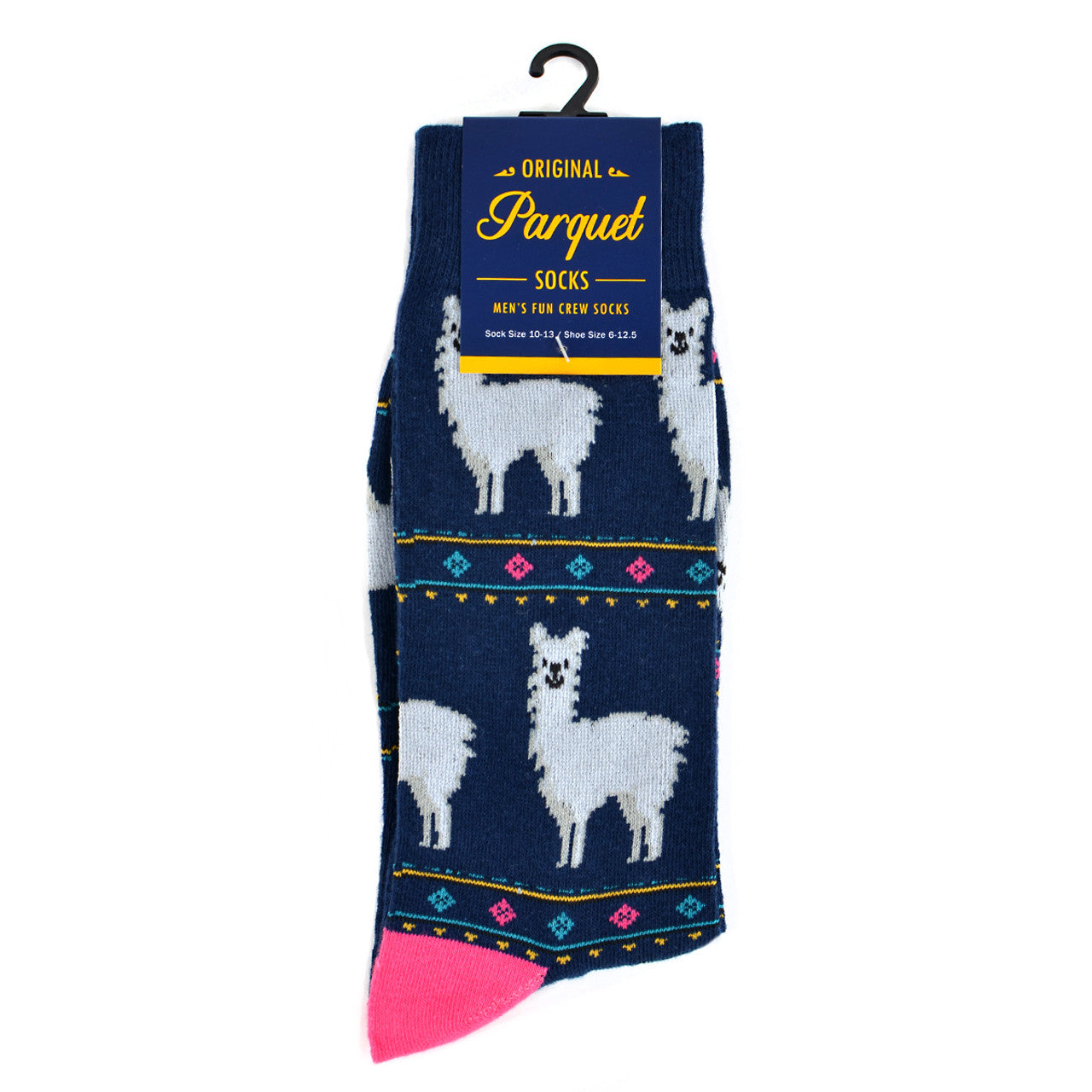 Men's Alpaca Novelty Socks South America Party Animal Pack Animal Fun Crazy Socks Llama Socks