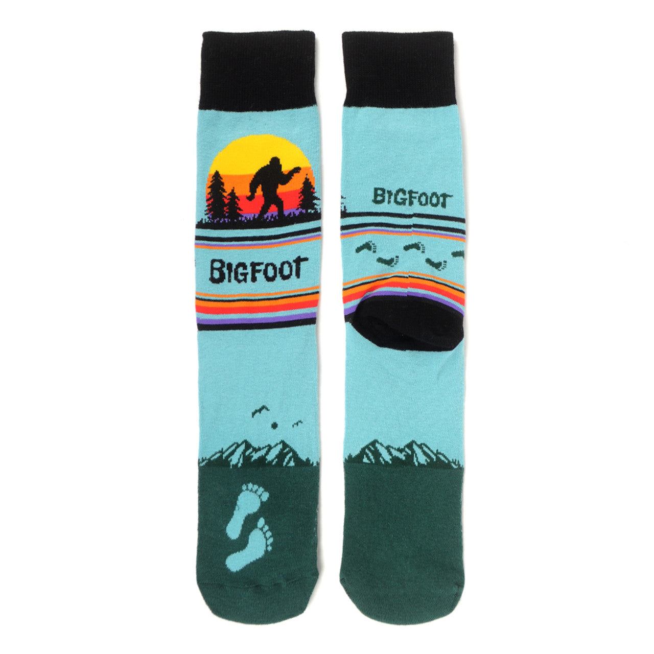 Wild Bigfoot Socks Men's Wild Outdoor Novelty Socks Gray Crazy Big Foot Wildlife Mountains Socks Mans Yeti Socks Great Gift Funny Socks