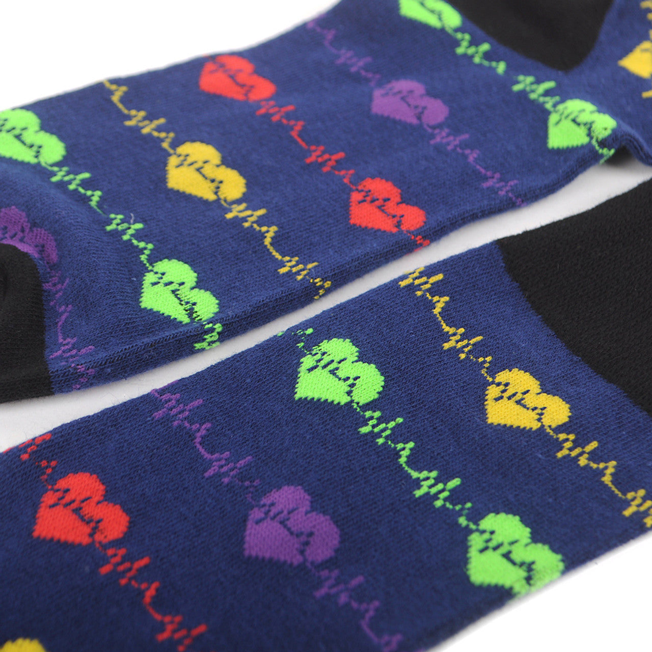 Funny Socks Heart Beat Novelty Socks Heart Monitor Socks Heart Doctor Socks Dr Socks Heart Surgeon Socks