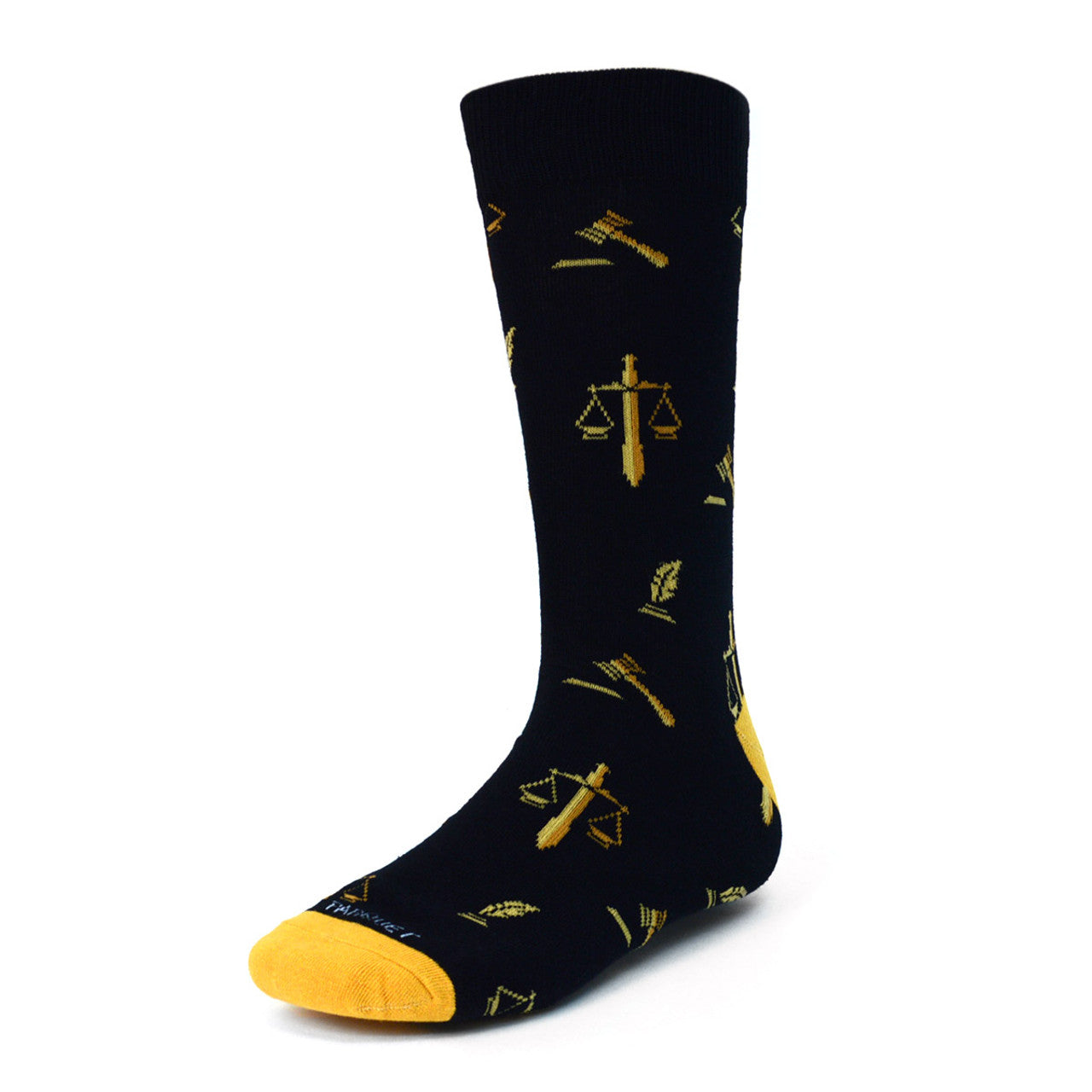 Valentines Gift Lawyer Novelty Socks Law and Order Scale of Justice Themed Dad Gifts Cool Socks Groomsmen Socks Lawyer Gift for Man Black