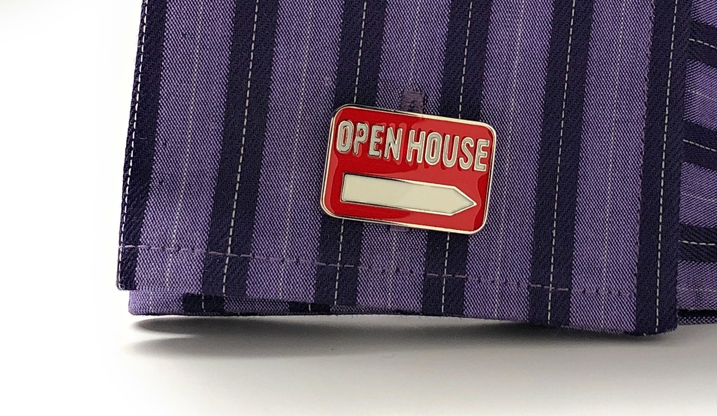 Open House Cufflinks Realtor Sign Real Estate Home Sale Cuff Links
