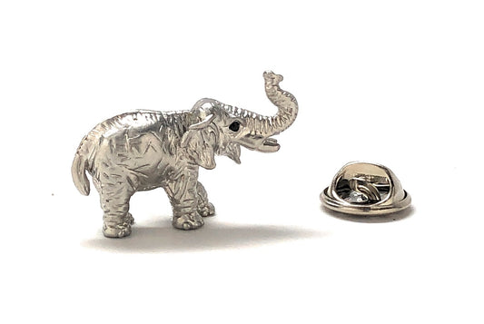 Elephant Pin Silver Elephant Lapel Pin Enamel Pin Africa Elephant Pin Hat Pin Safari Jacket Pin Groomsmen Gifts Wedding Party Gifts