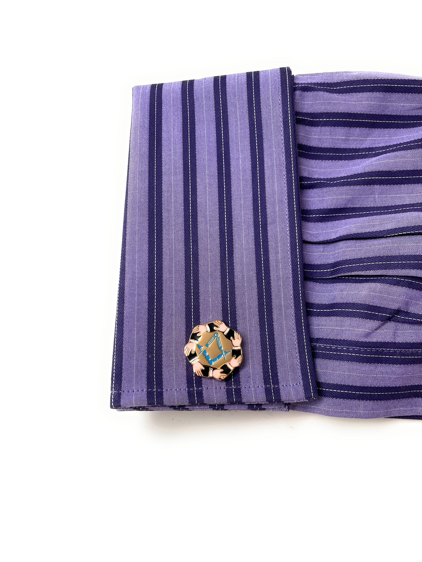 Freemason Cufflinks Freemasonry Cuff Links Gold Cut Out Design Masonic Square