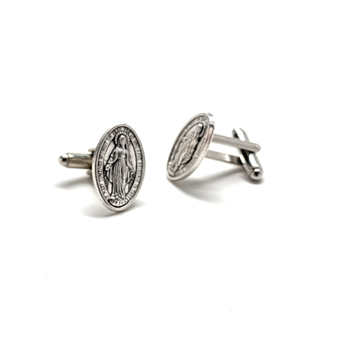 Virgin Mary Catholic Cufflinks – Religious Jewelry for Men | Our Lady of Grace