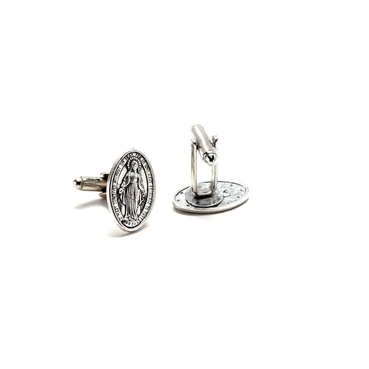Virgin Mary Catholic Cufflinks – Religious Jewelry for Men | Our Lady of Grace