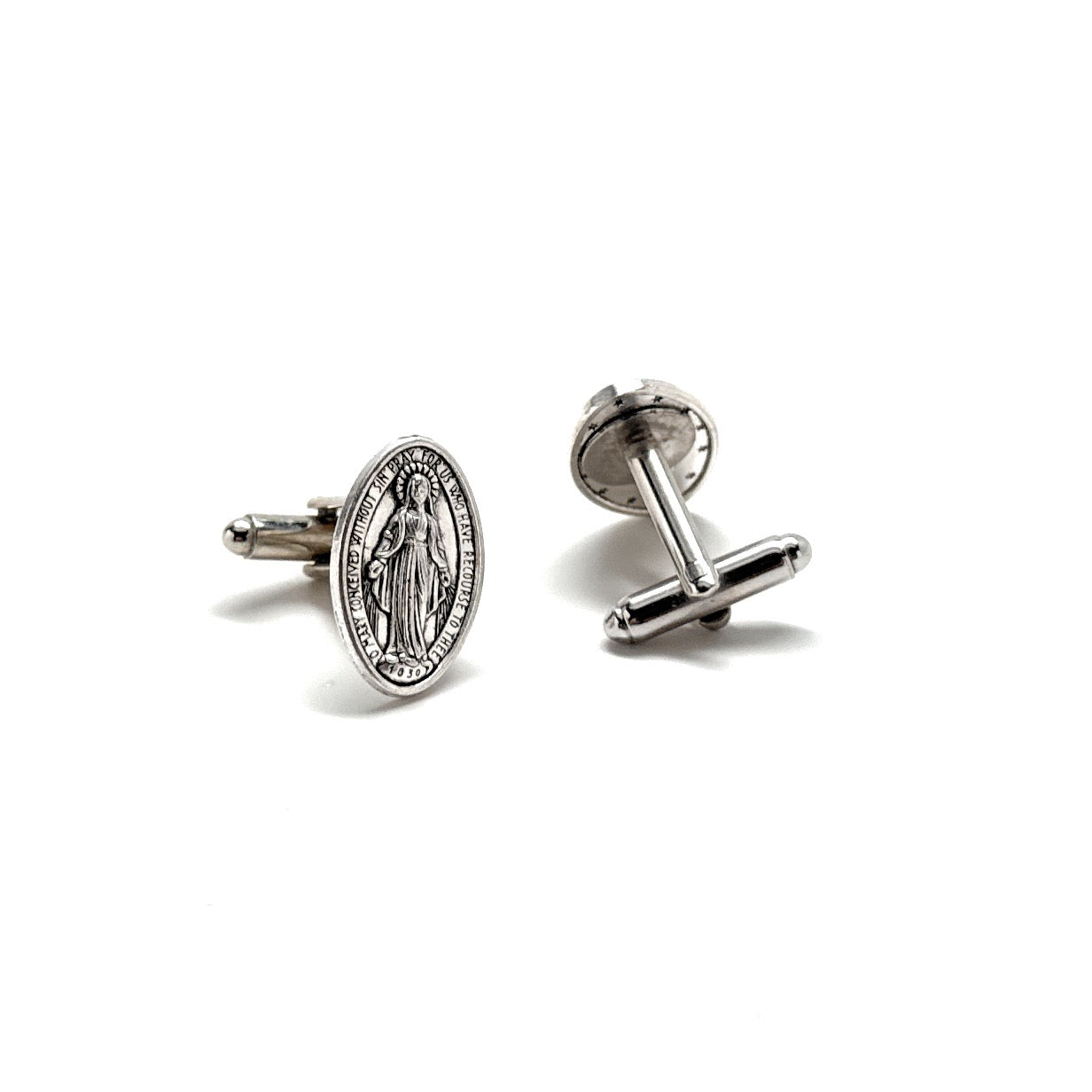 Virgin Mary Catholic Cufflinks – Religious Jewelry for Men | Our Lady of Grace