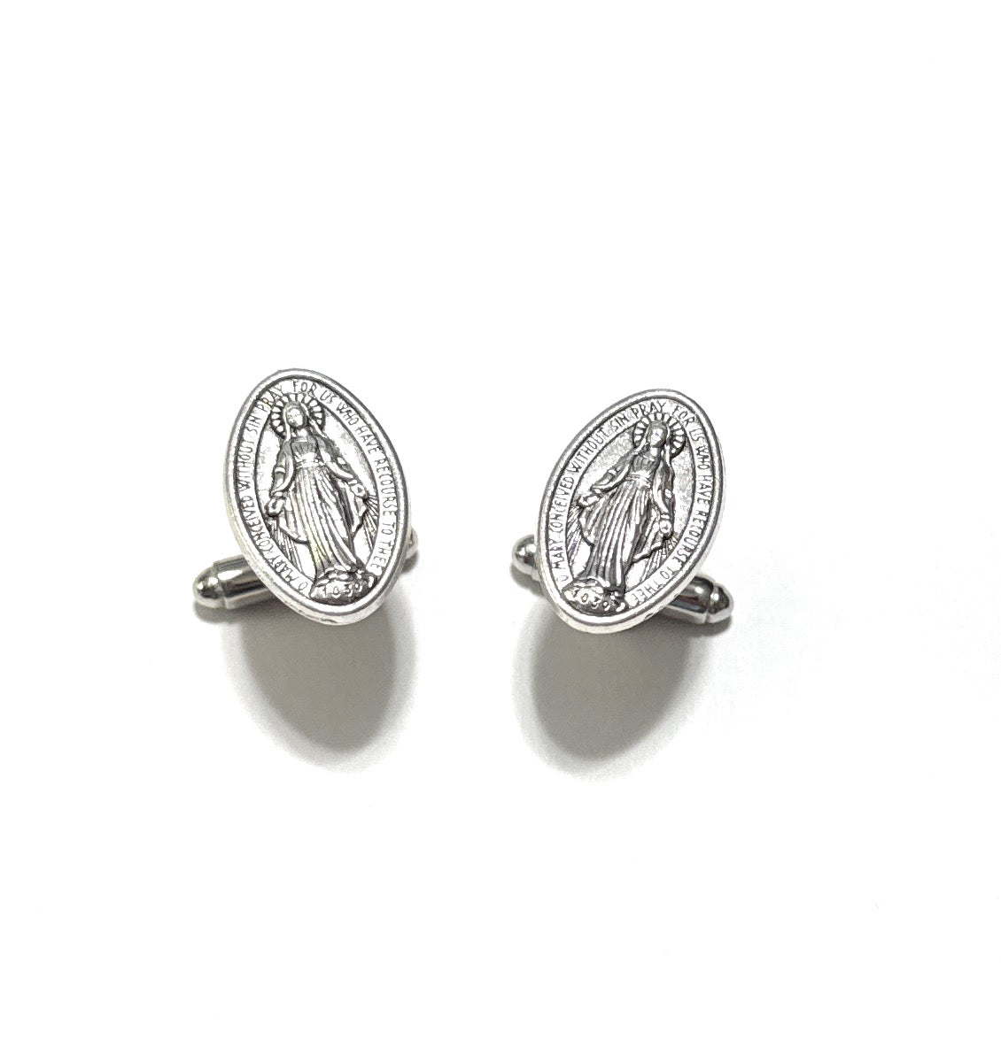 Virgin Mary Catholic Cufflinks – Religious Jewelry for Men | Our Lady of Grace