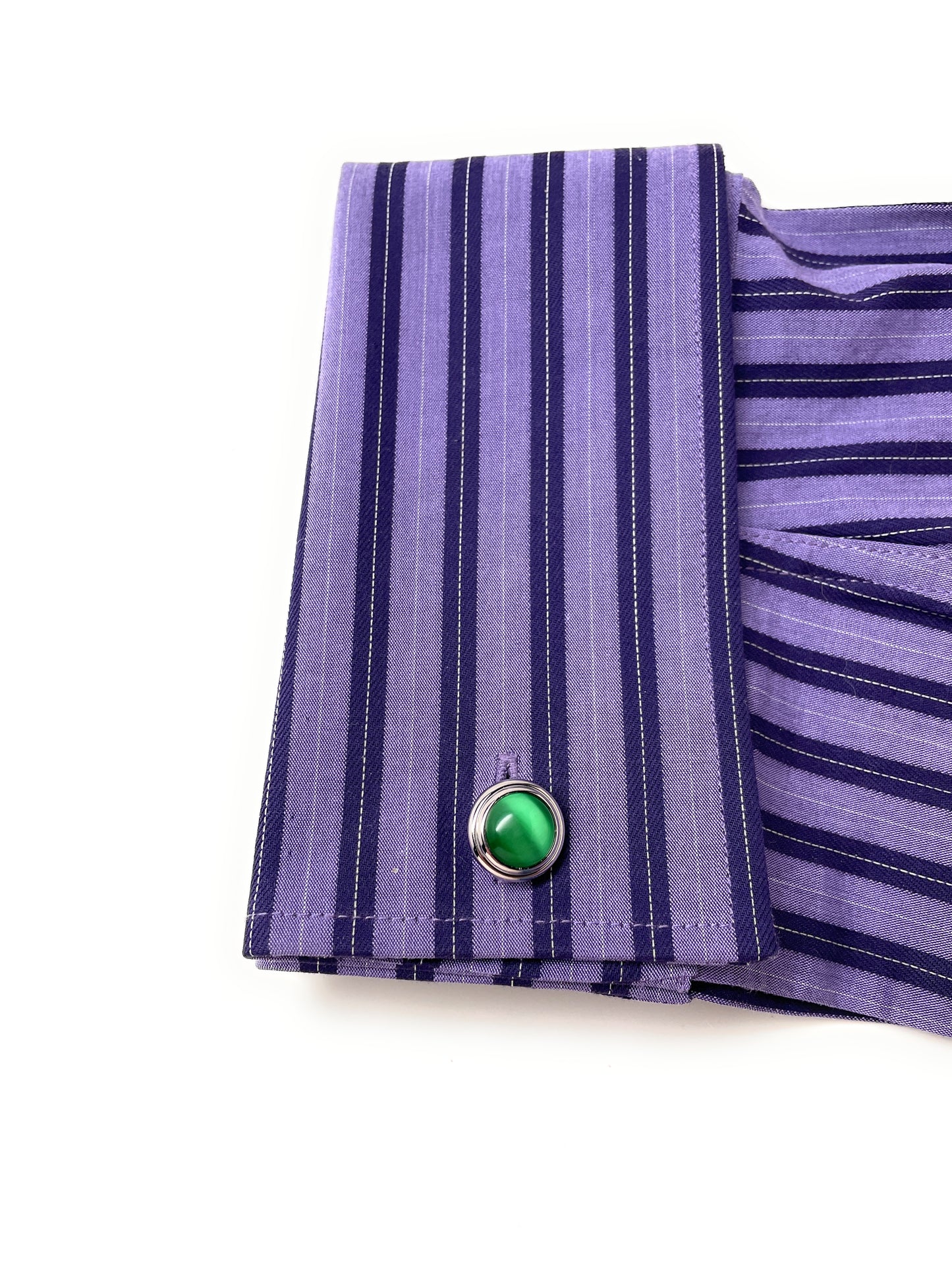 Green Cats Eye Cufflinks Straight Power Post Design Fully Detailed Double Ended Chrysoberyl Cuff Links Groomsmen Cufflinks Wedding Cufflinks