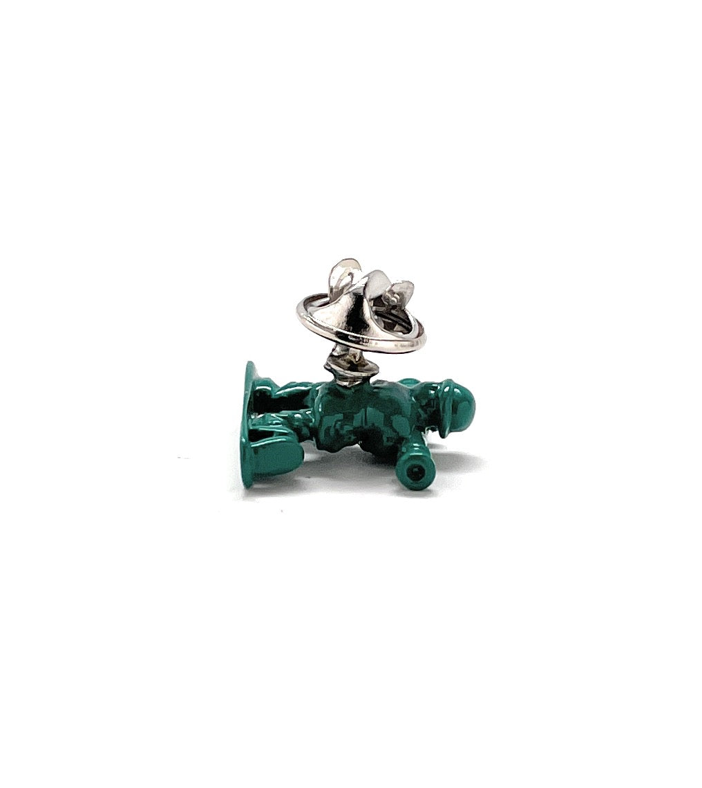 Army Men Lapel Pin Bazooka Plastic Soldier Green Enamel Pin