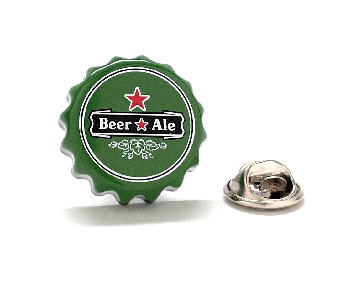Heineken Bottle Cap Lapel Pin Block Party Time Enamel Pin 3D Design