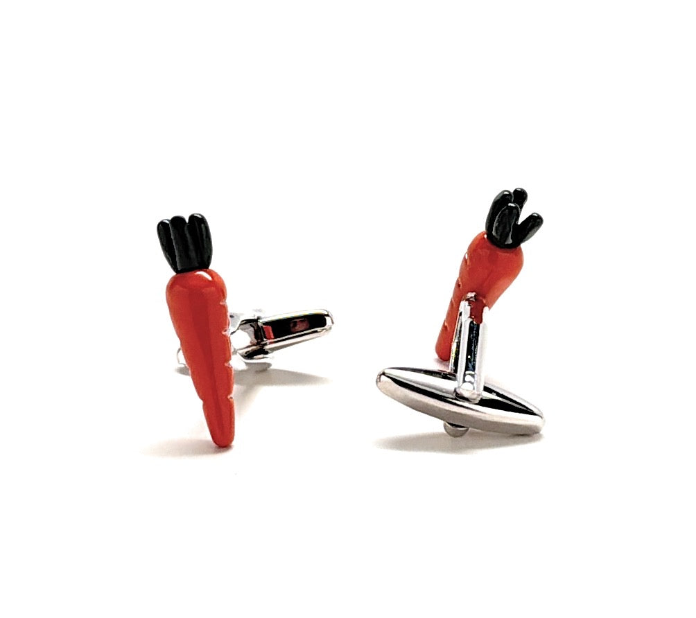 Carrot Cufflinks – Fun, Fresh, and Stylish Men’s Accessories by JayPins