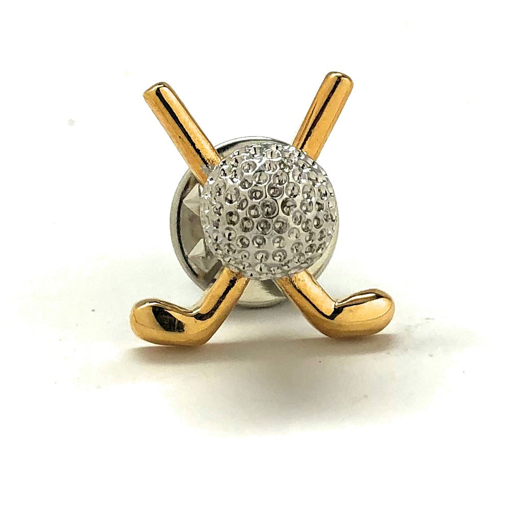 Golf Clubs and Ball Enamel Pin - Perfect Gift for Golfers