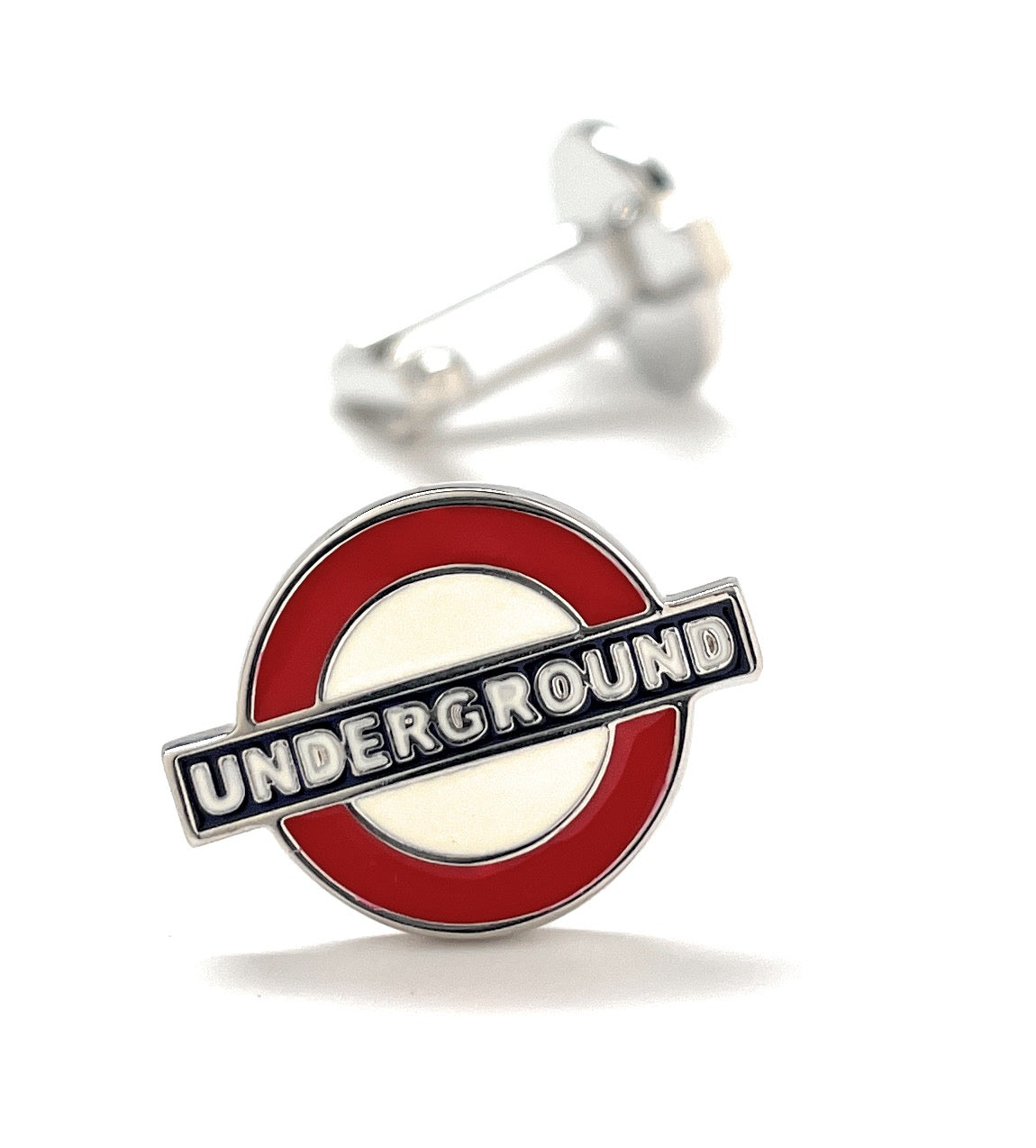 London Underground Cufflinks The Tube Cufflinks London England Tube Sign Cuff Links White Red Enamel Cuff Links