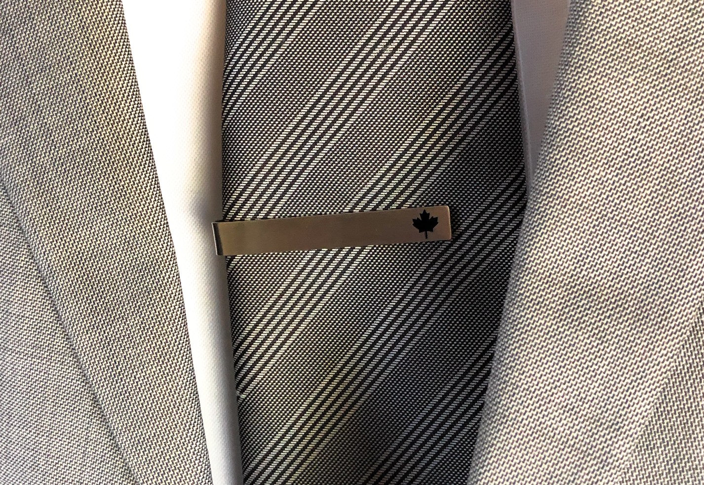 Canada Maple Leaf Tie Bar Men's Executive Tie Bar Natural Maple Leaf Tie Clip Tie Bar Canada Gift Canadian Gift