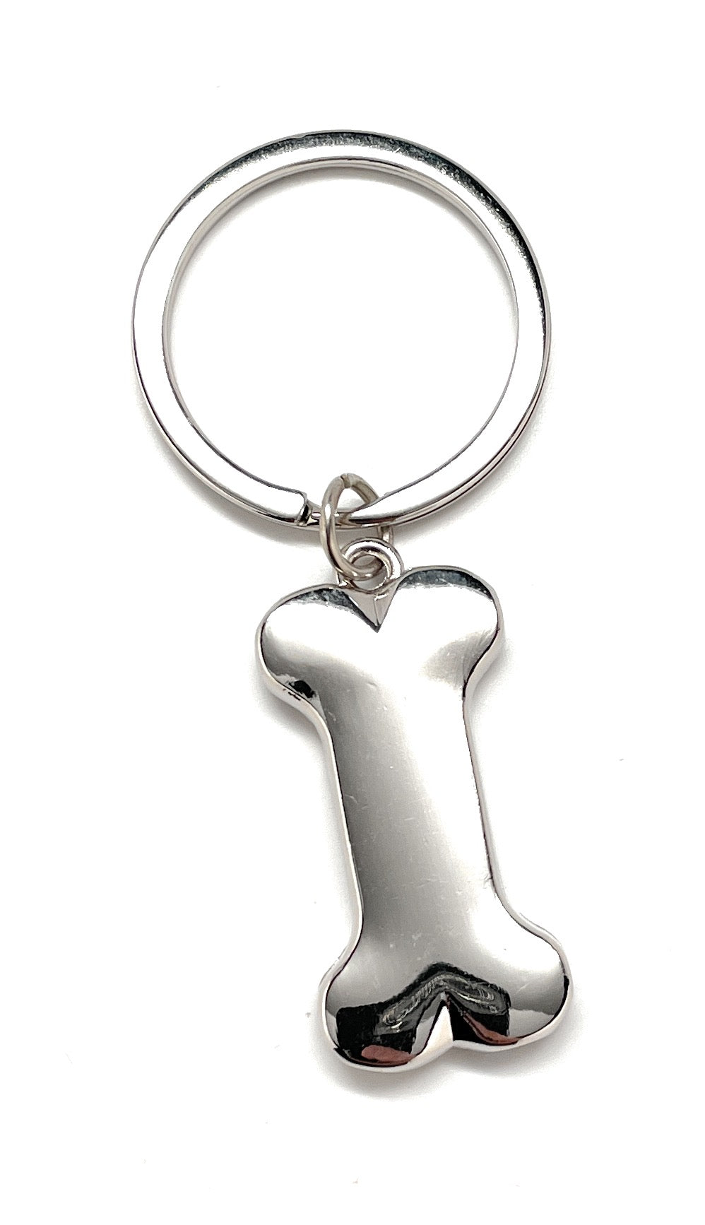 Dog Bone Keychain Silver Bone Charm Car Key Chain with Key Ring Dog Pet Gift Bag Purse Charm