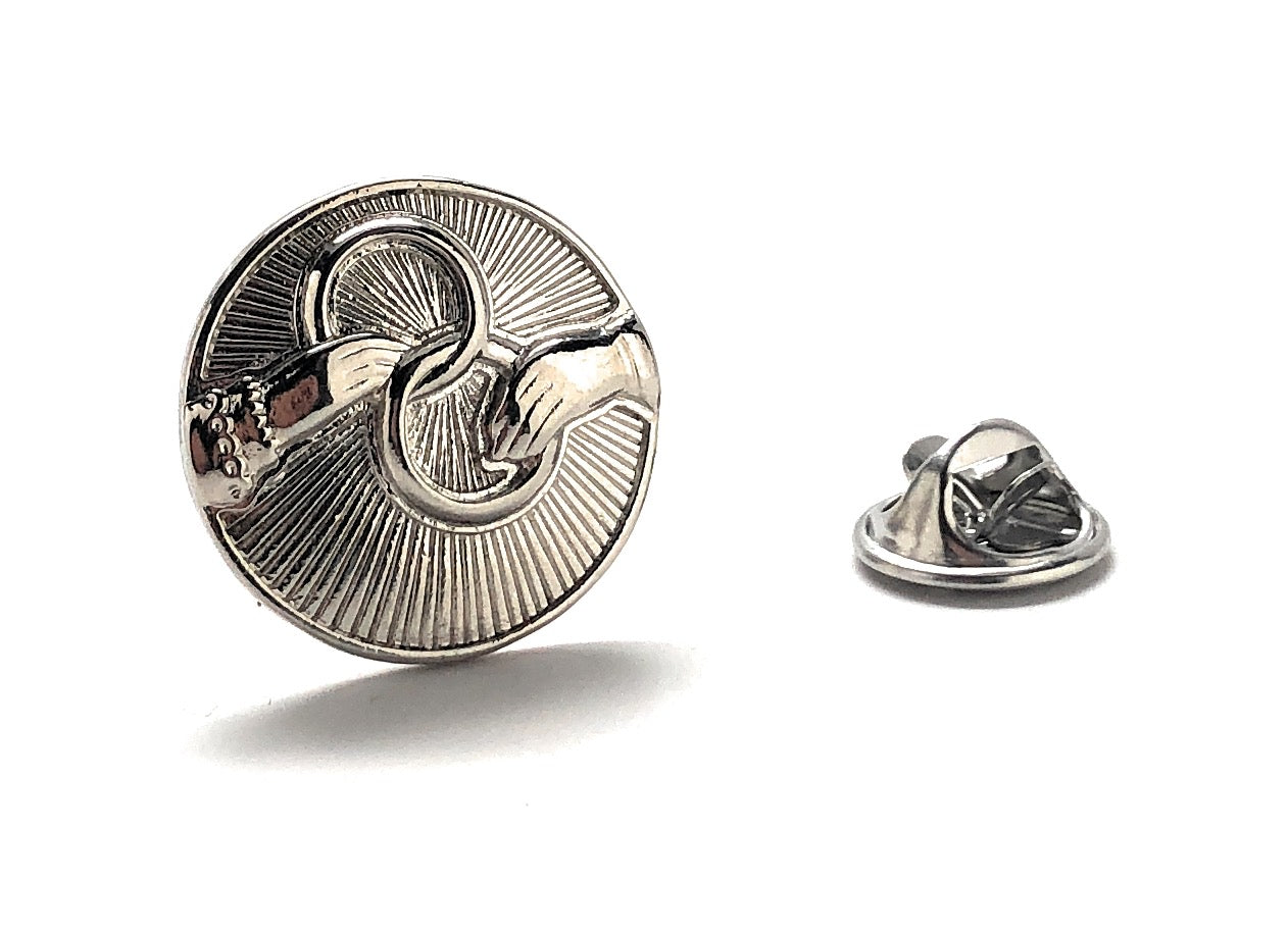 Eternal Rings Pin The Vatican Library Collection Silver Rhodium Platting Enamel Pin Holy Father Christain Catholic Lapel Pin Lanyard Pin