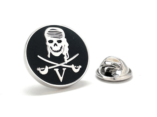 Caribbean Ship Token Lapel Pin V Point Black Day Pin Enamel Pin