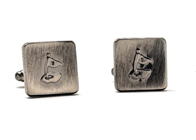 Vintage Golf Cufflinks Hole in One Lucky Cufflinks Hole One Flag Cuff Links Golf Gift