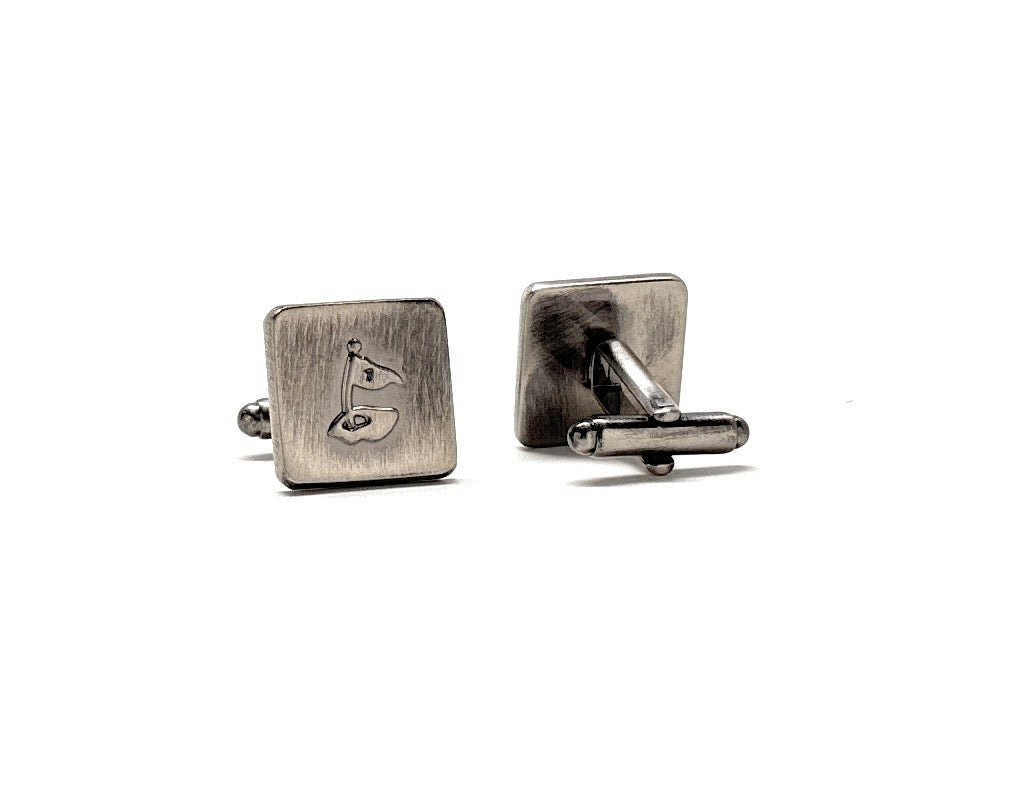 Vintage Golf Cufflinks Hole in One Lucky Cufflinks Hole One Flag Cuff Links Golf Gift