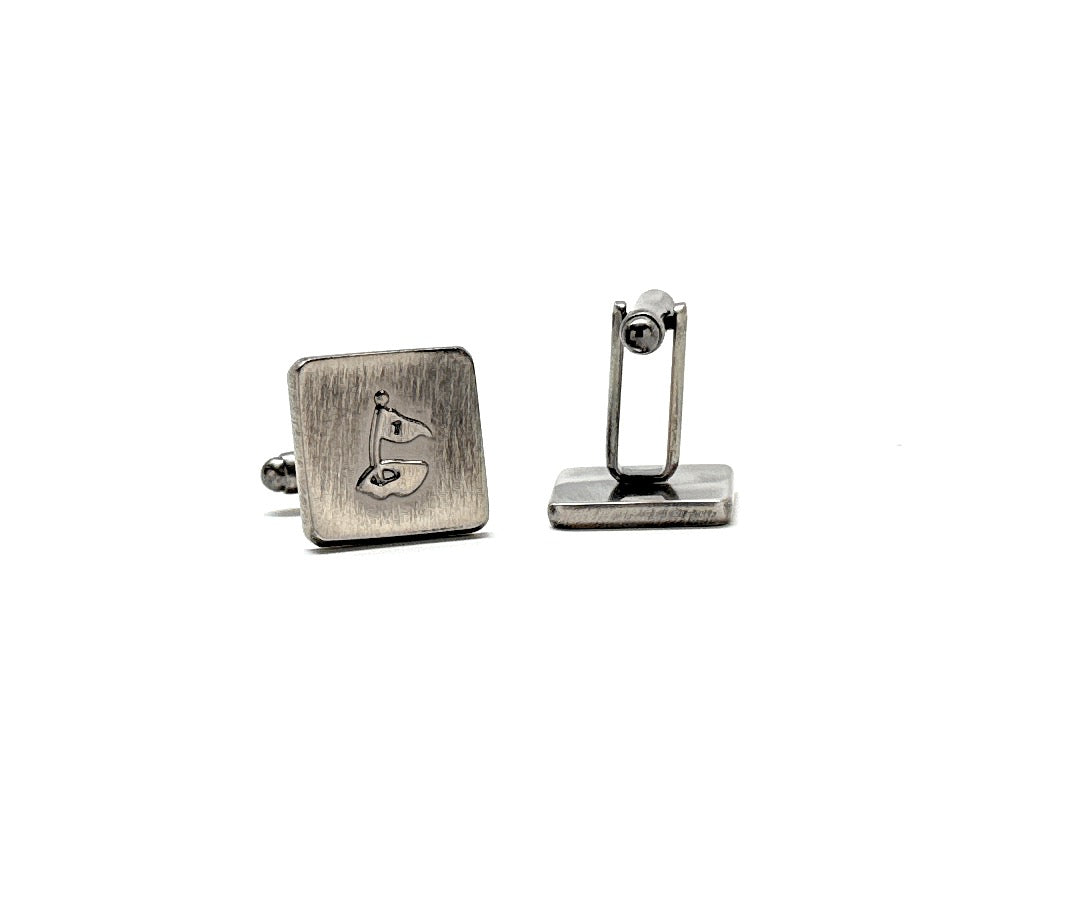 Vintage Golf Cufflinks Hole in One Lucky Cufflinks Hole One Flag Cuff Links Golf Gift