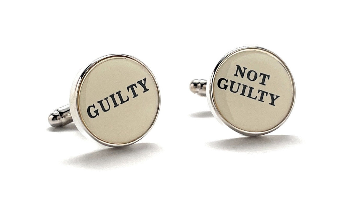 Lawyer Cufflinks Guilty Not Guilty Trial Attorney Gift Lawyer Gift Judge Lawyer Cuffs Links Court Verdict Prosecutor Court Clerk Retirement